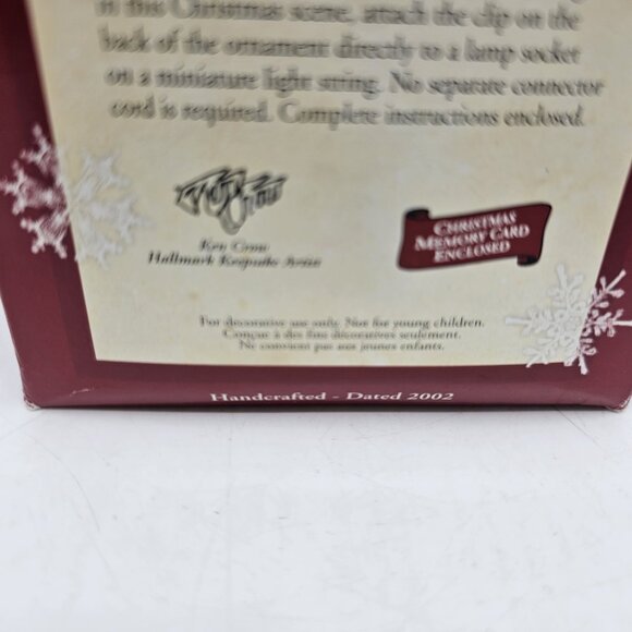 Vintage Hallmark A Time To Believe Christmas Tree Ornament Windup Movement 2002 - Picture 13 of 14
